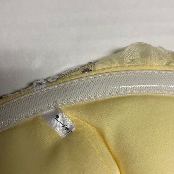 XTRADIONARY, Beaded Mesh Formal strapless,Sz9, Yellow, Sequins,pleats, Hand Wash - Picture 11 of 16